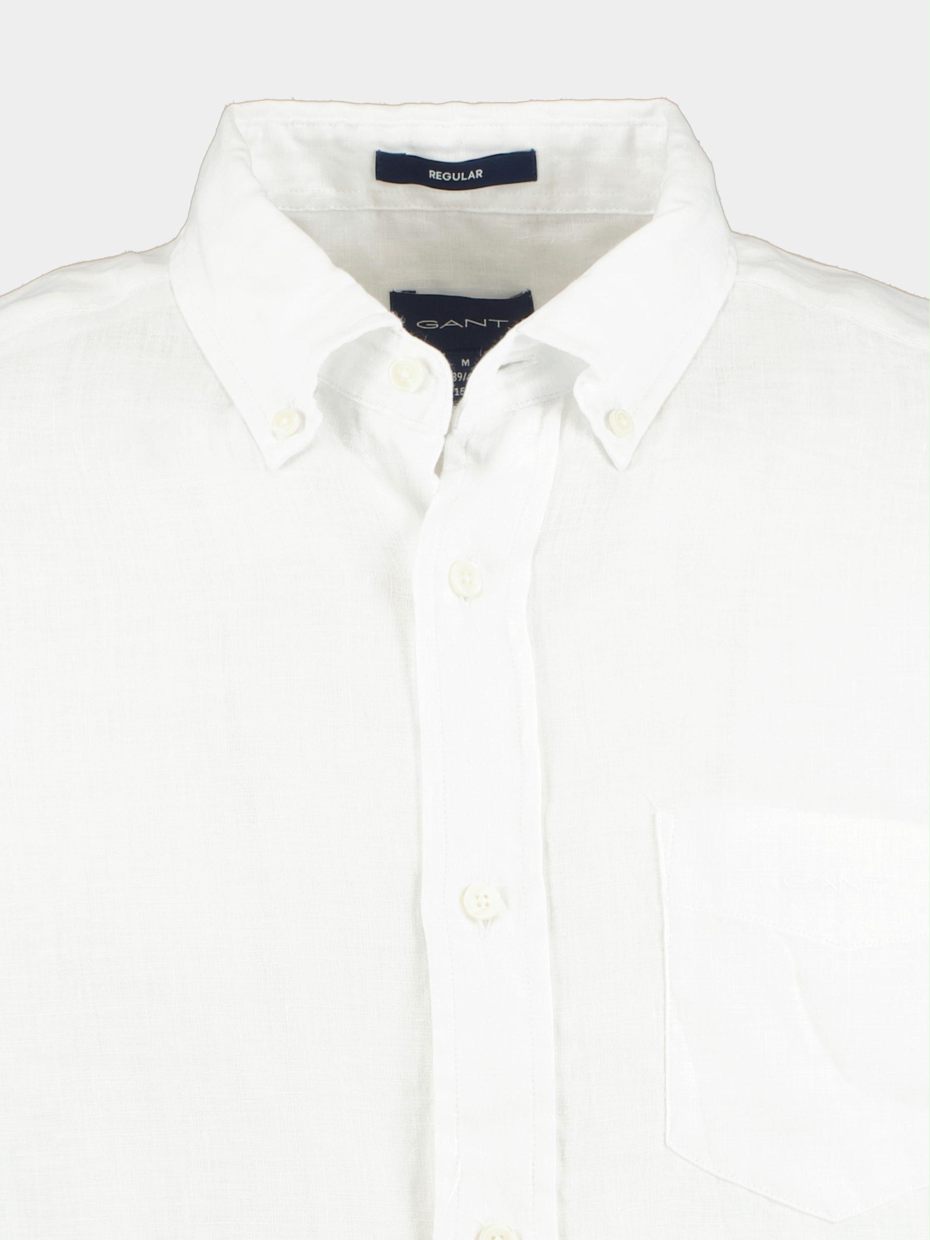 Gant Casual hemd lange mouw Wit Reg Linen Shirt 3230085/110