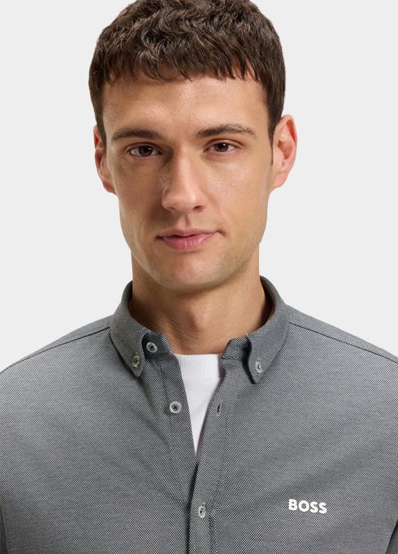 BOSS Green Casual hemd lange mouw Blauw Biado_R_IN 10233753 01 50540988/411