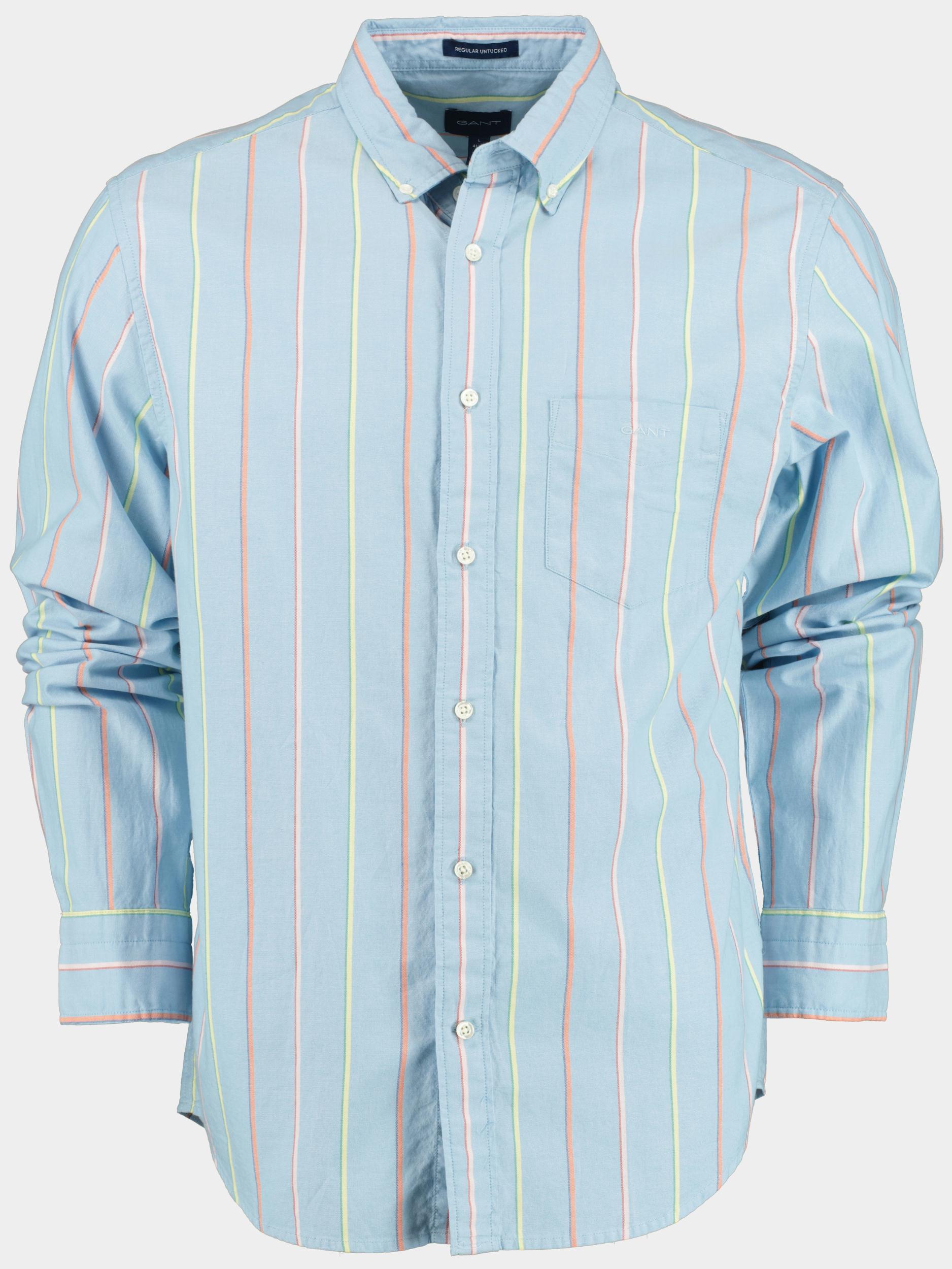 Gant Casual hemd lange mouw Blauw Reg UT Archive Oxford Stripe S 3230040/468