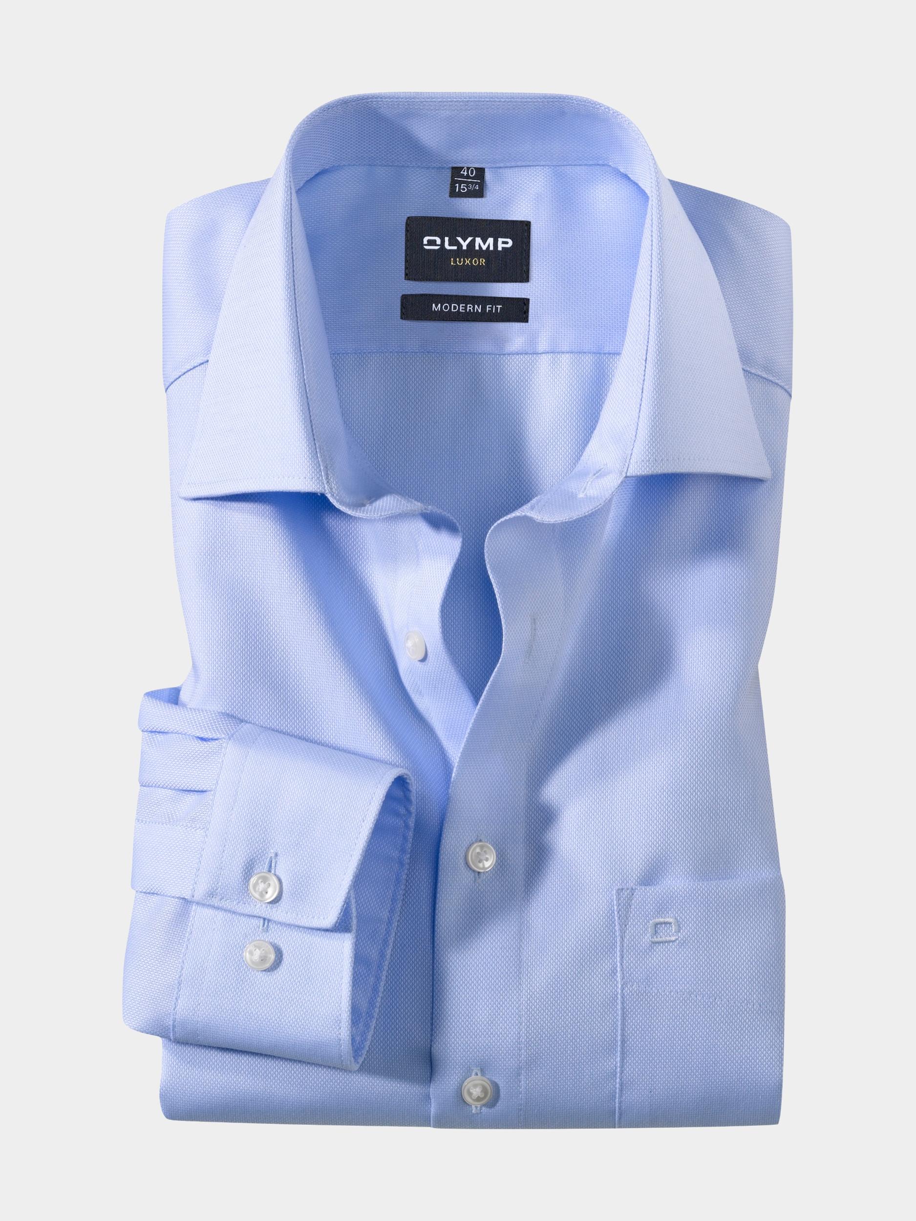 Olymp Business hemd lange mouw Blauw 0390/64 Hemden 039064/11