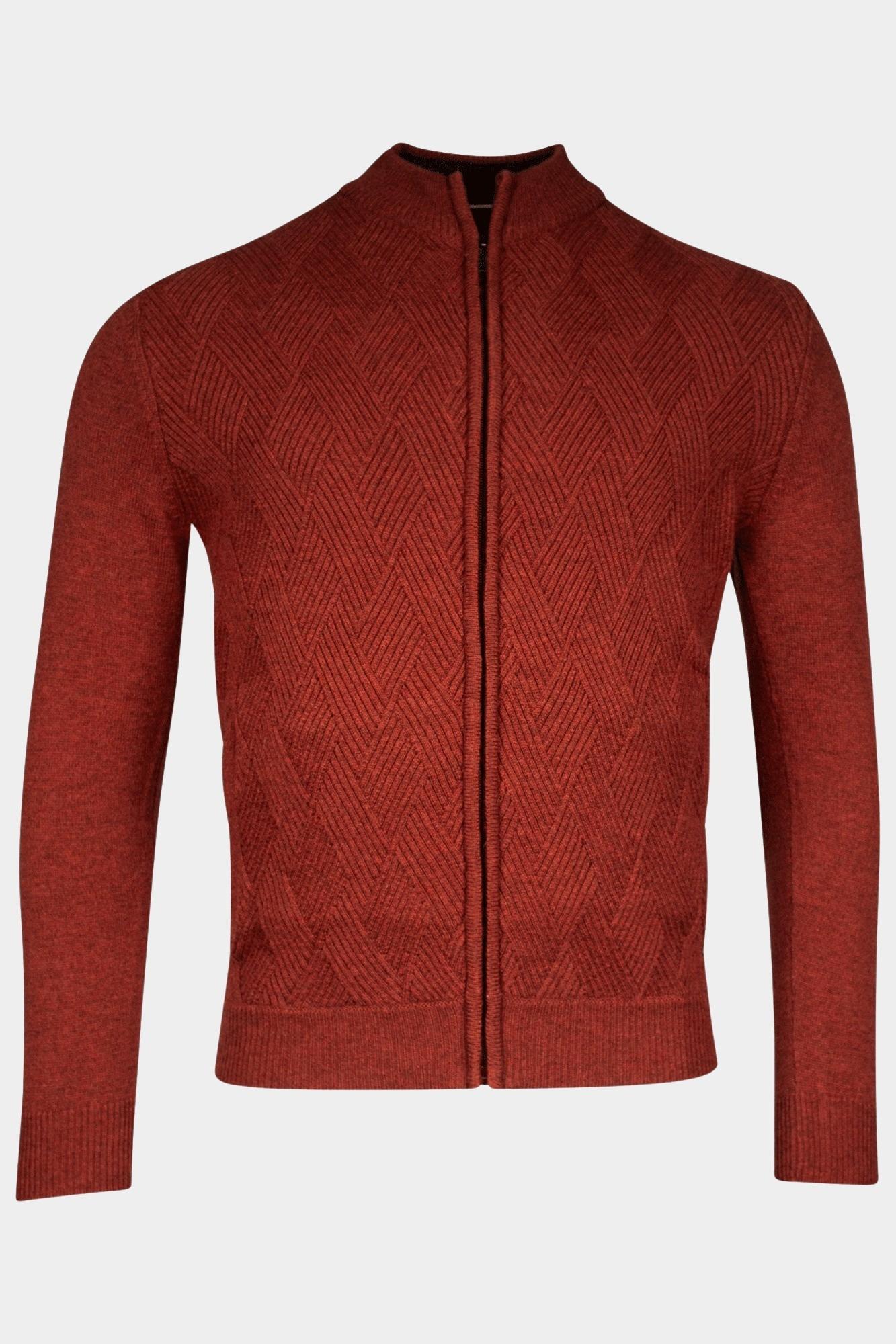 Baileys Vest Rood Cardigan Zip 422041/385