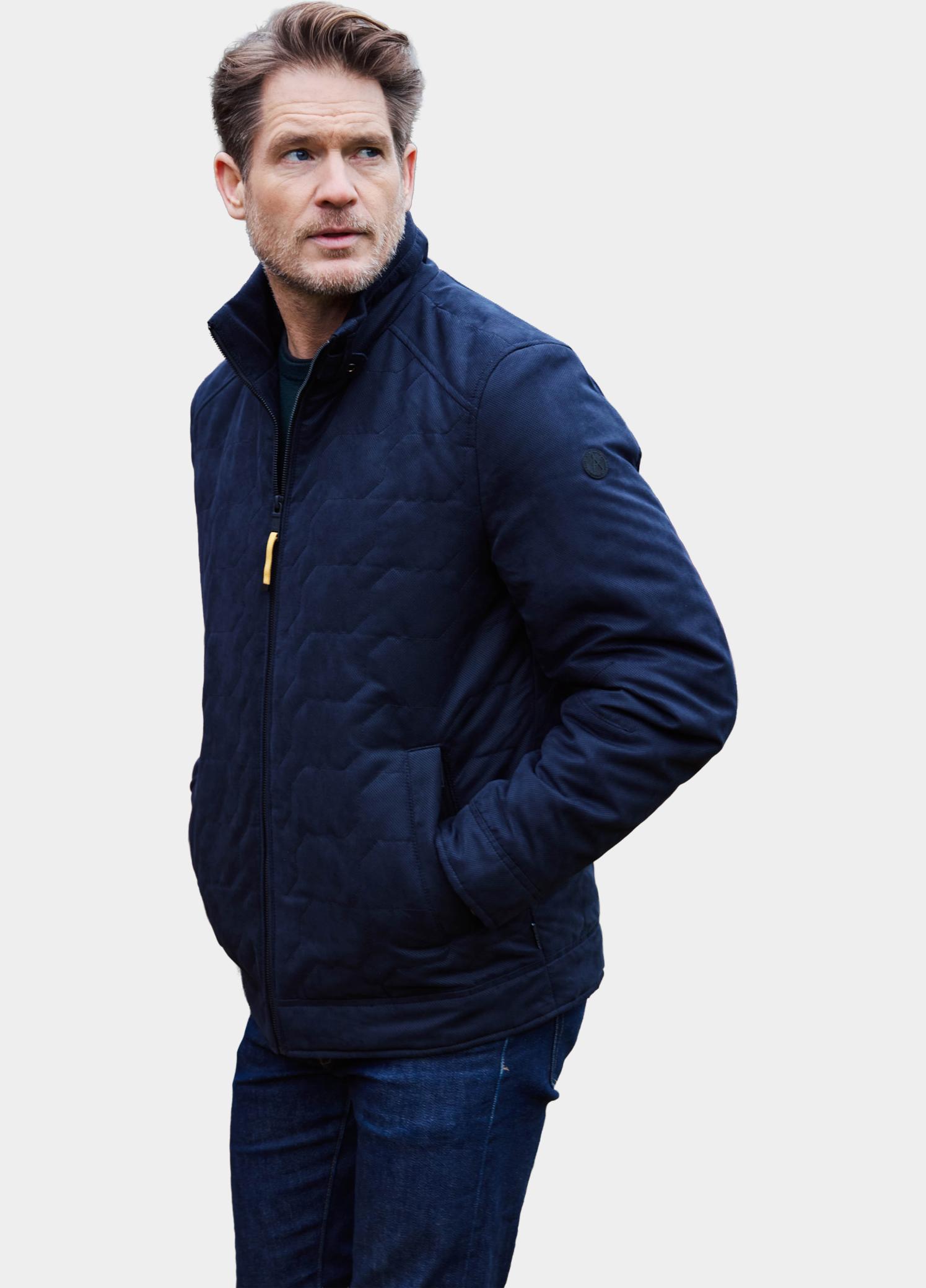 Donders 1860 Winterjas heren Blauw Textile jacket 21973/790