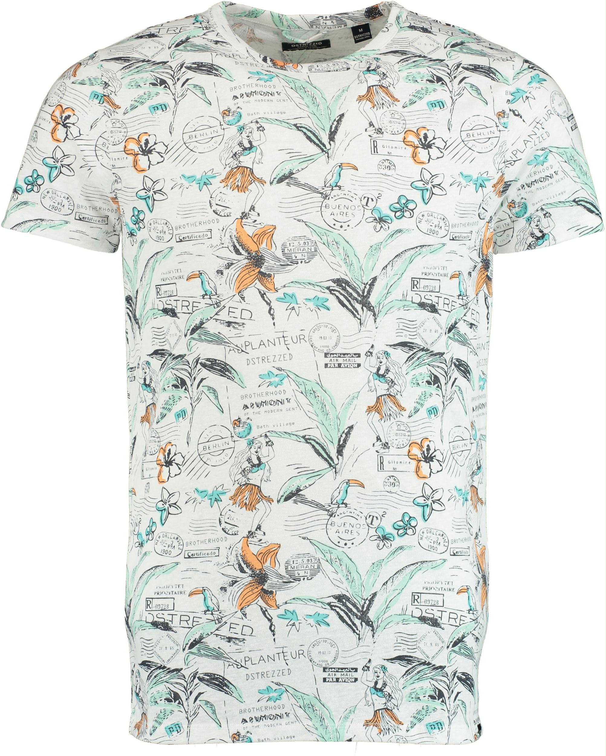 Dstrezzed T-shirt korte mouw Multi Crew s/s Naps Melange Jersey 202640/100