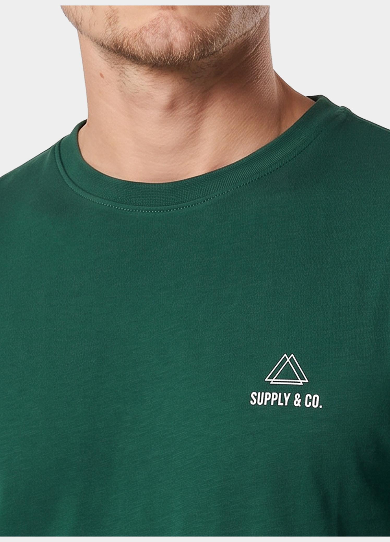 Supply & Co. T-shirt heren Groen Basic T-shirt SCO25108BA01/380 leaf green