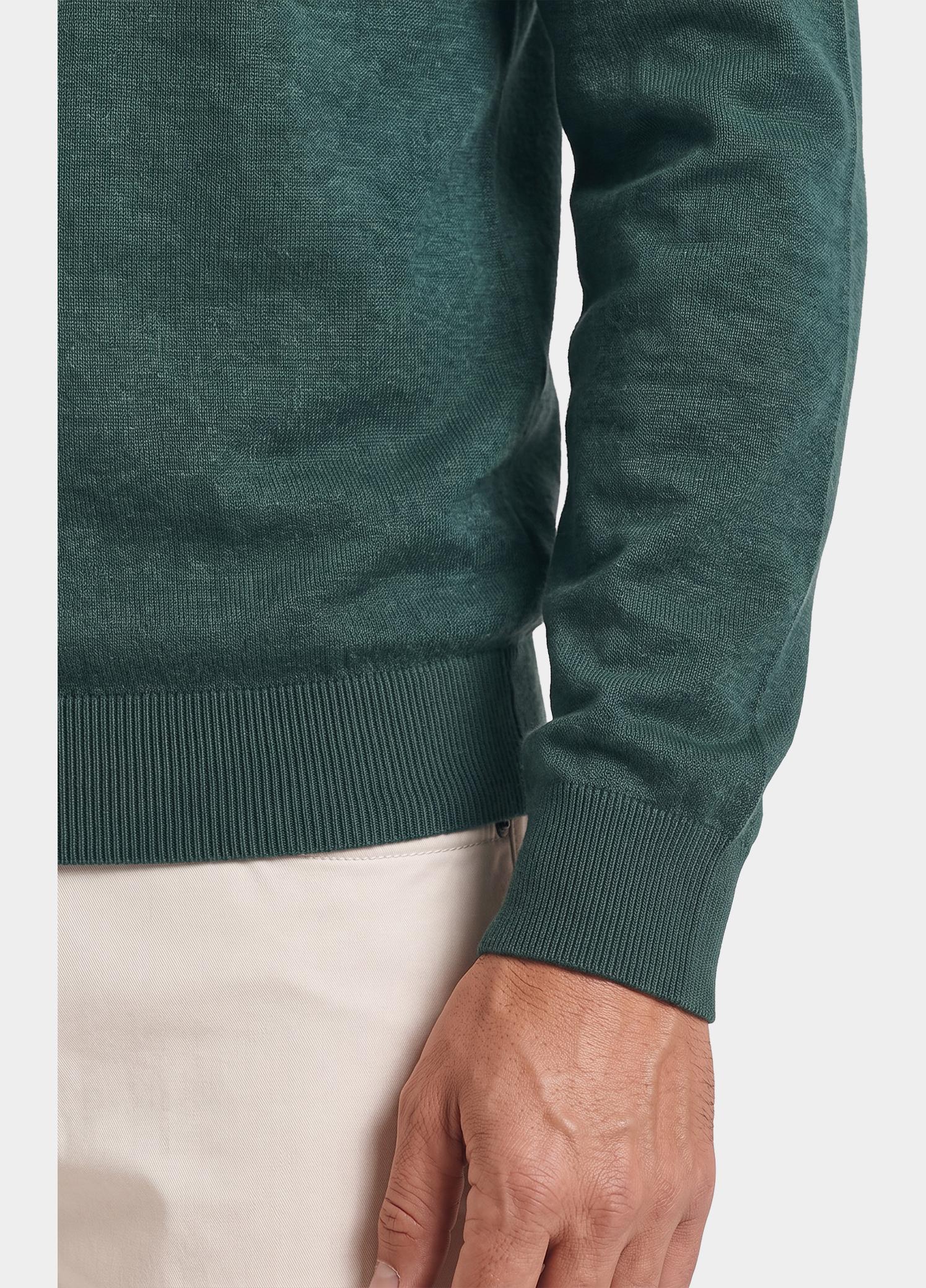 Bos Pullover heren Groen O-hals 262/8142 - D.Green