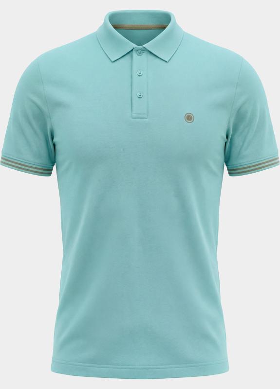 Bos Polo korte mouw Blauw Cyril Polo 26108CY32BO/4021