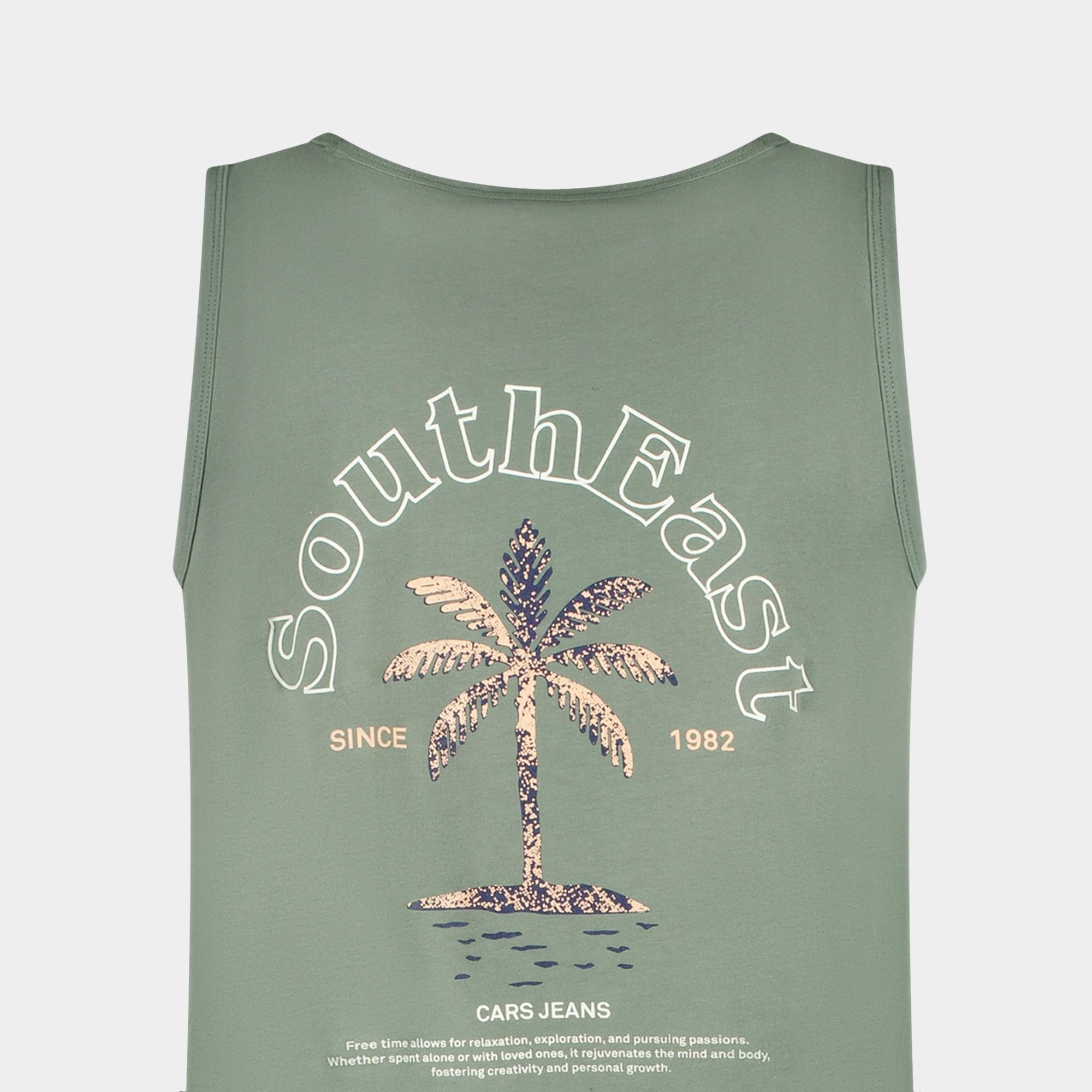 Cars Jeans Singlet Groen SURRENTO 64279/18