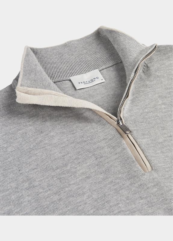 Profuomo Half Zip Grijs  PPWJ10030/A