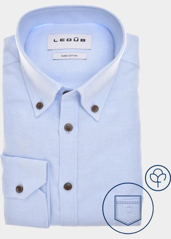 Ledub Business hemd lange mouw Blauw  0143128/120-000-000