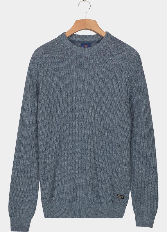 Baileys Pullover Blauw Crew Neck Pullover  Mouline R 528225/615