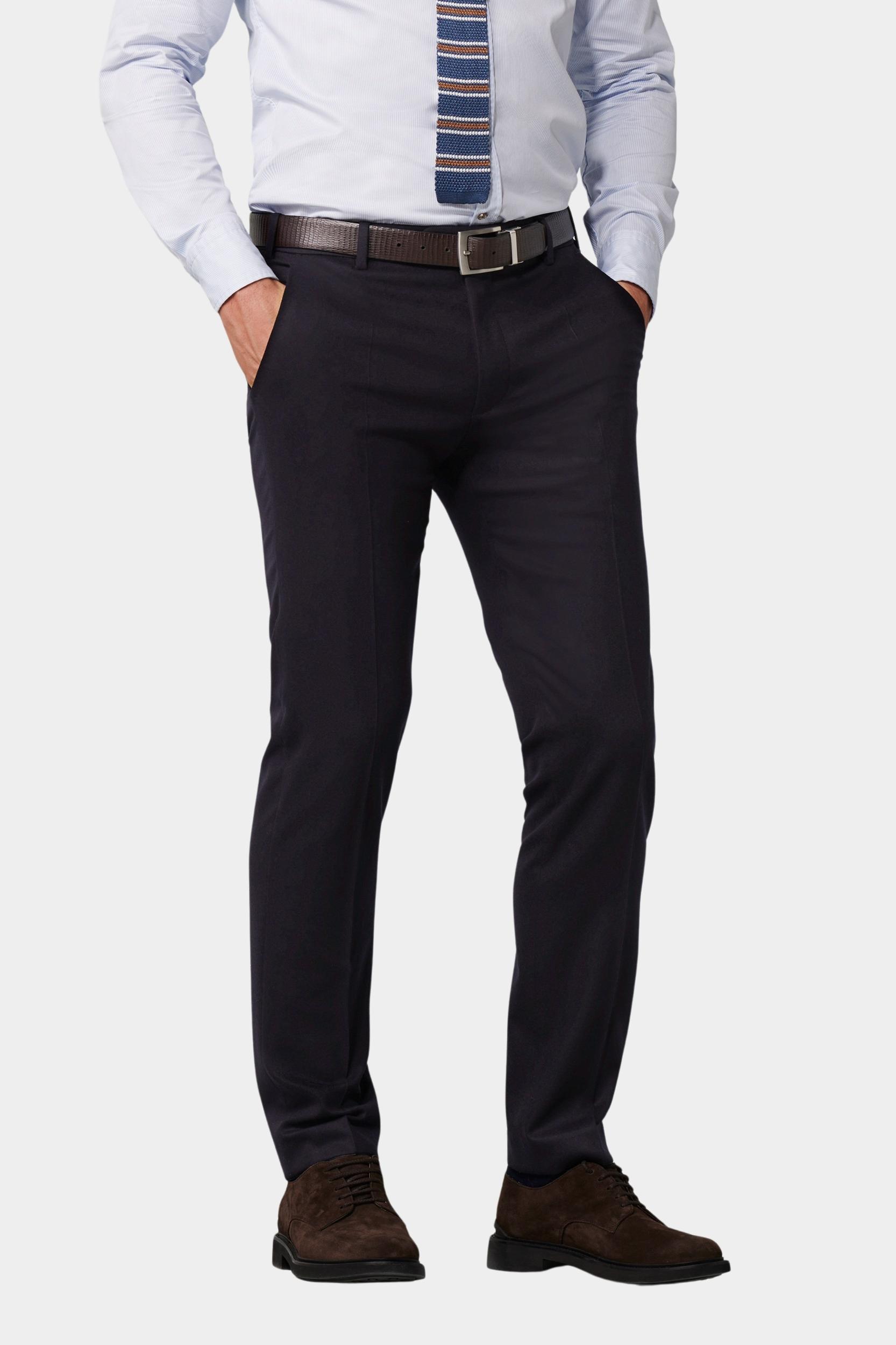 Meyer Wollen Pantalon Blauw BONN Art.2-8901 1022890100/19