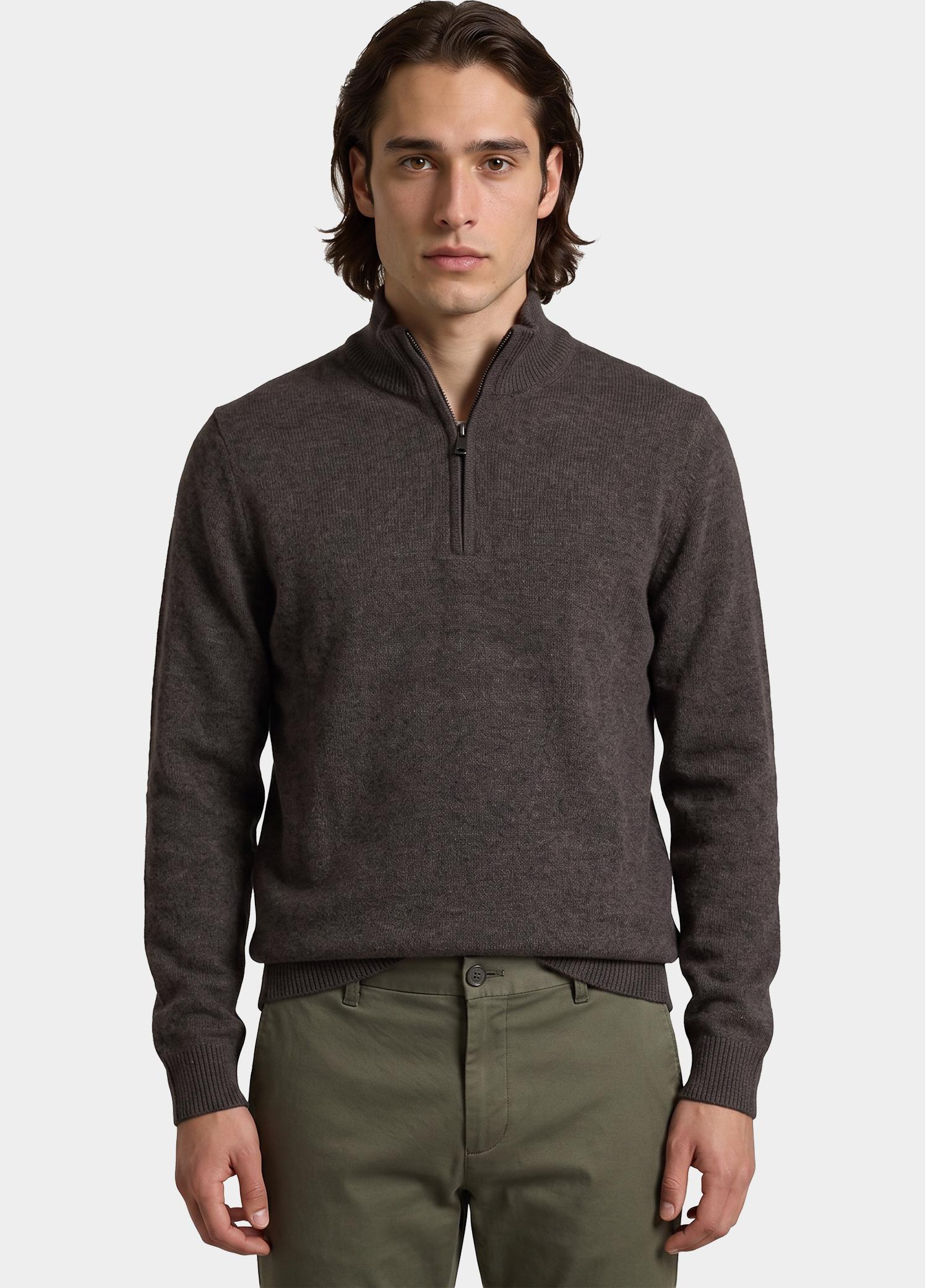 Profuomo Half Zip Bruin  PPWJ30029/B