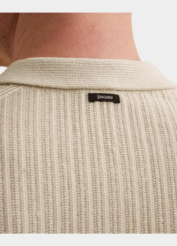 Vanguard Polo korte mouw Beige Short sleeve polo cotton line VPSS2604860/8265