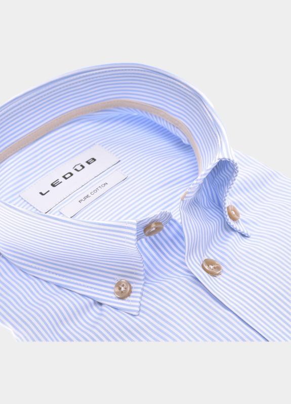 Ledub Overhemd extra lange mouw Blauw  0702027/130-620-000