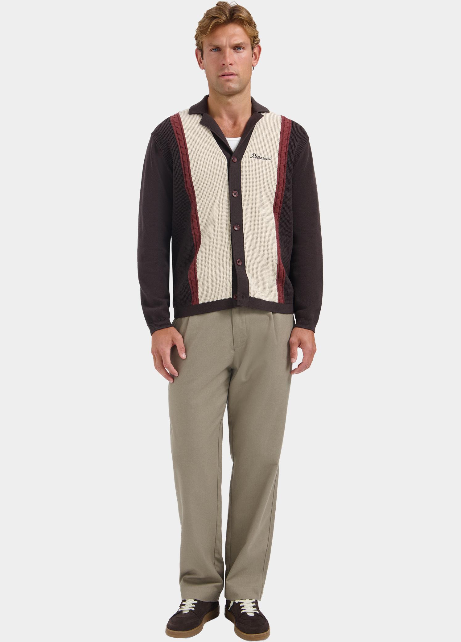 Dstrezzed Vest heren Rood Samuel Golf Cardigan 406810/422