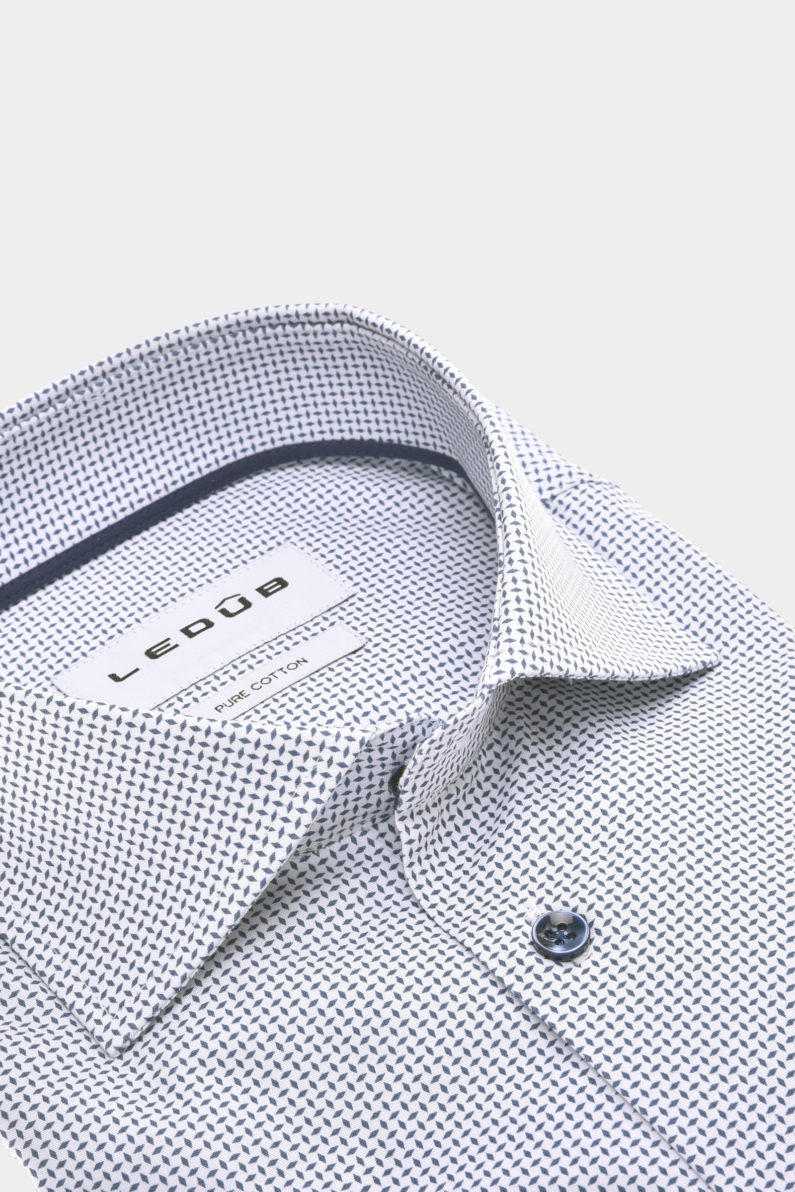 Ledub Business hemd lange mouw Blauw MFN5 0143057/170-175-000