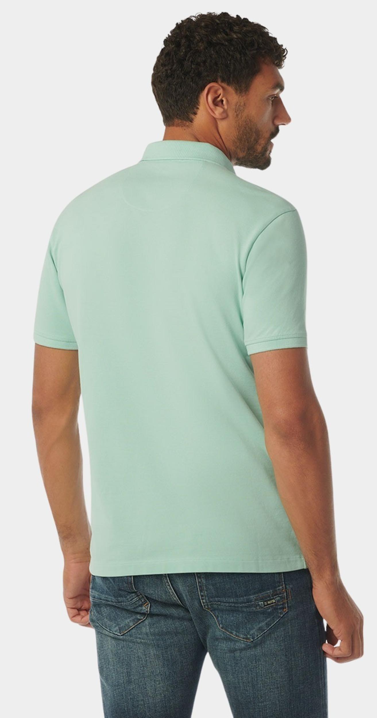 No Excess Polo korte mouw Groen Polo Pique Garment Dyed 23380101SN/058
