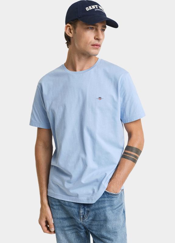 Gant T-shirt heren Blauw Regular Fit Shield T-shirt 2003184/468