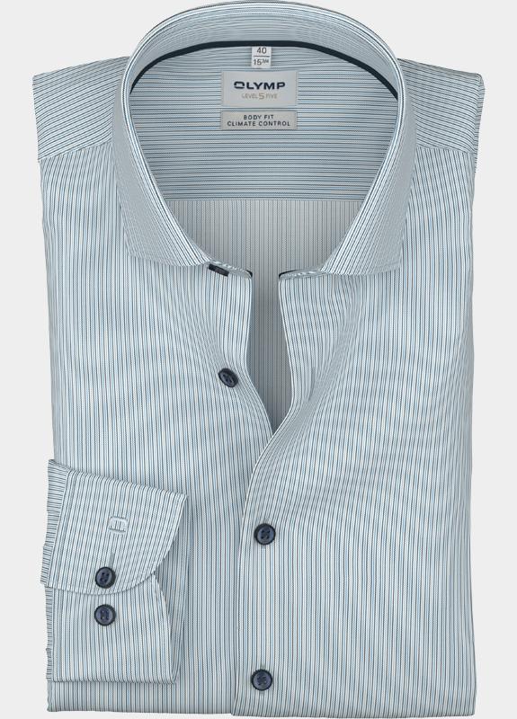 Olymp Overhemd extra lange mouw Blauw Level Five 209219/11