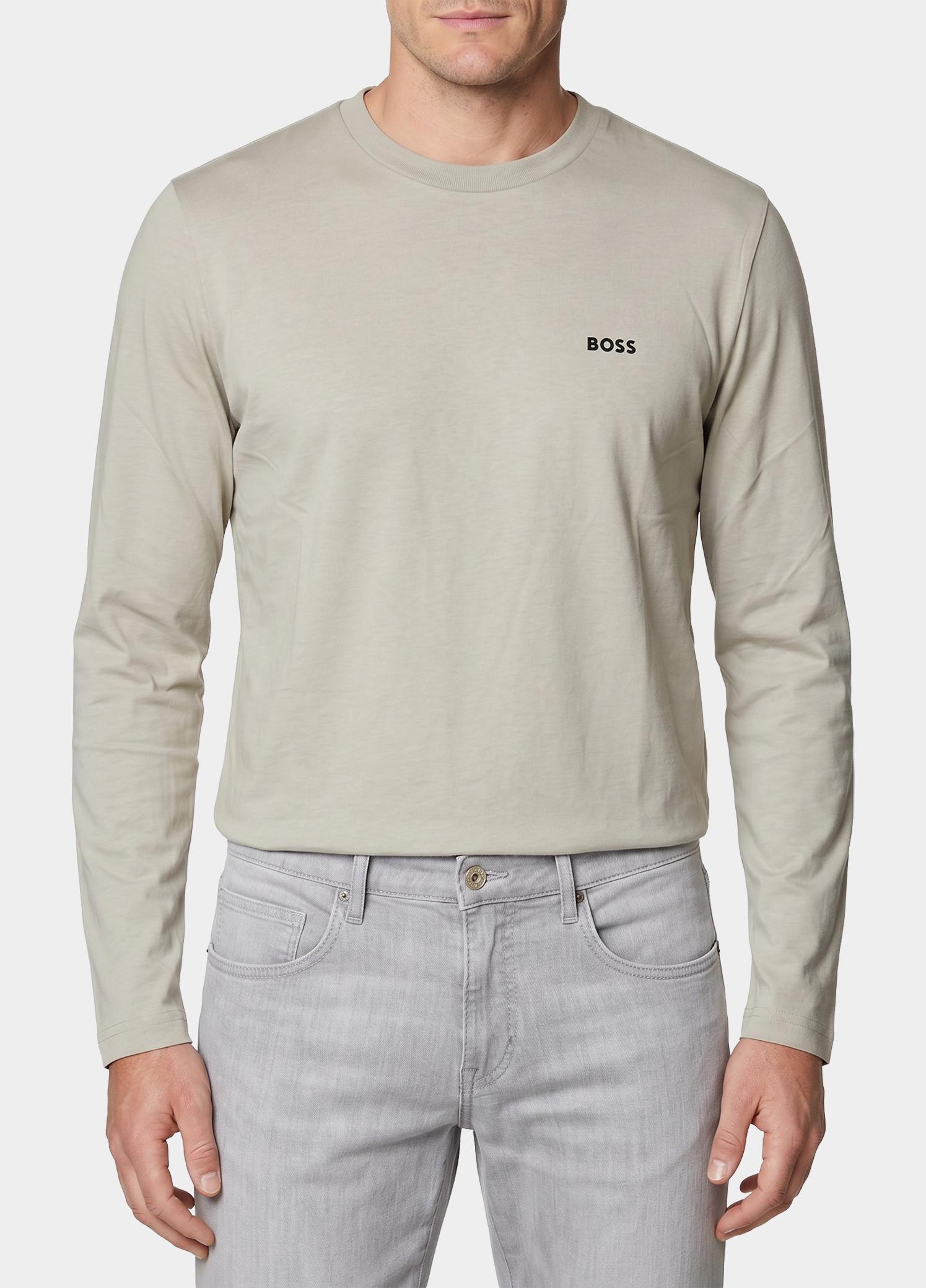BOSS Green T-shirt lange mouw Beige Tee Long 10256064 01 50506365/275