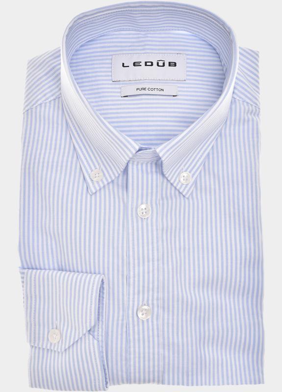 Ledub Business hemd lange mouw Blauw  0702122/130-000-000