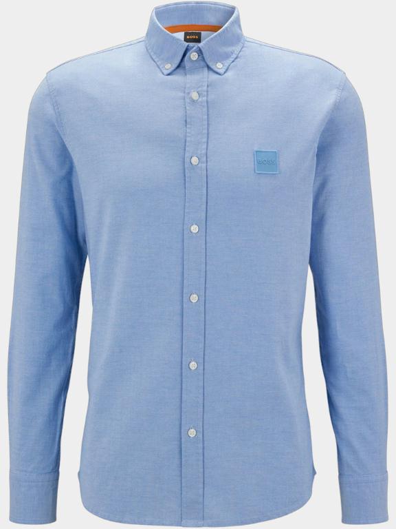 Heren Kleding voor voor Overhemden voor Casual en nette overhemden Gestreept Overhemd Met Lange Mouwen in het Blauw voor heren HUGO Ermann 