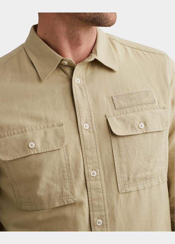 PME Legend Casual hemd korte mouw Groen Short Sleeve Shirt Mattweave PSIS2604214/6123