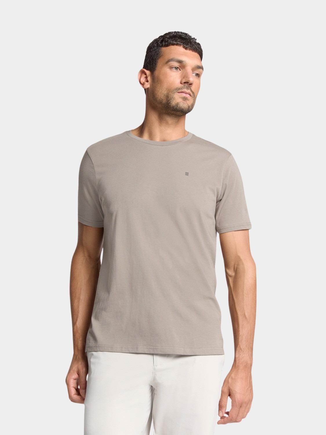 No Excess T-shirt korte mouw Grijs T-Shirt Crewneck Solid Basic 29340701SN/018