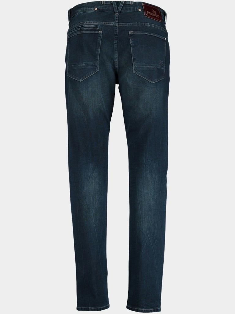 Vanguard 5-Pocket Jeans Blauw V850 Mid Four Way slim fit VTR850/MFW