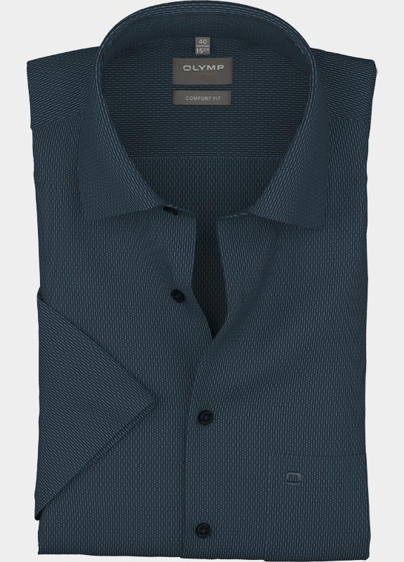 Olymp Zakelijk hemd korte mouw Blauw Luxor 108412/18