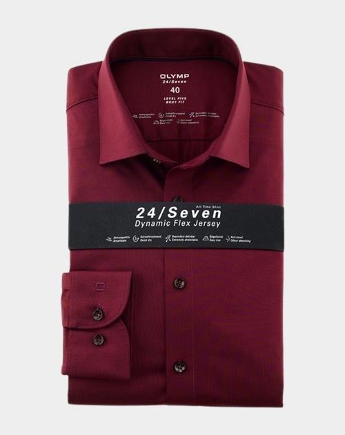 Olymp Business hemd lange mouw Rood 2008/64 Hemden 200864/37