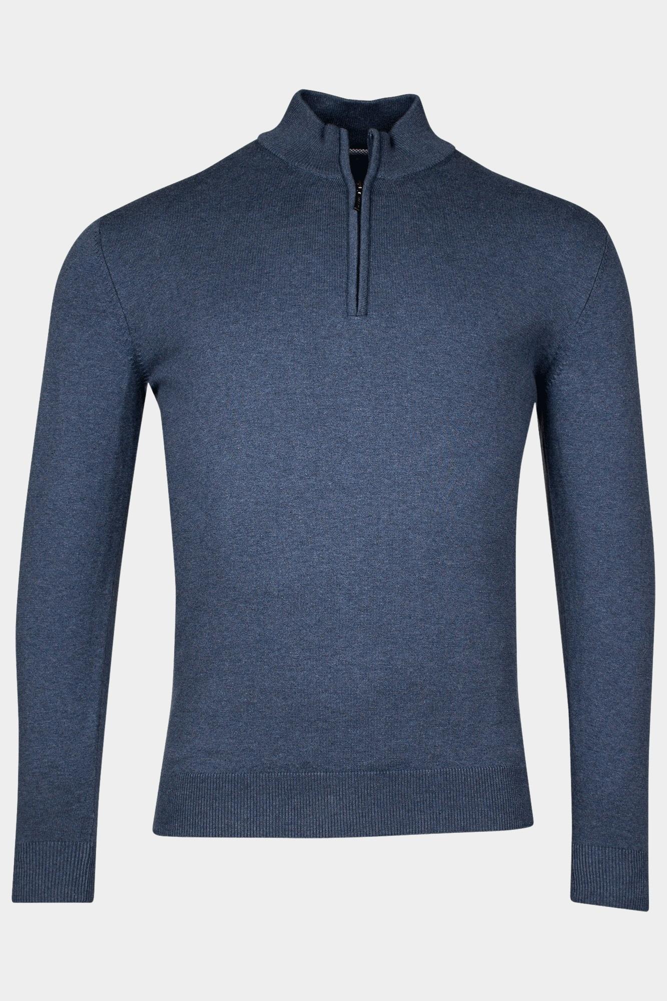 Baileys Half Zip Blauw Pullover 1/2 zip  12gg single 518400/675