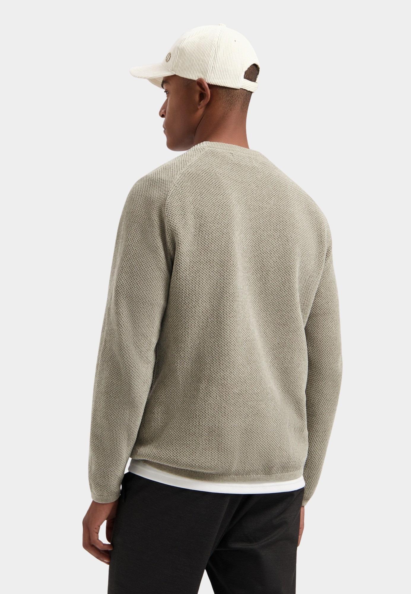 Dstrezzed Pullover Grijs Chenille knit crewneck 405722/811