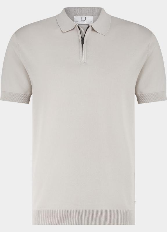 Born With Appetite Polo heren Grijs Dan Knitted Polo Ss BWA00006DA31/9507