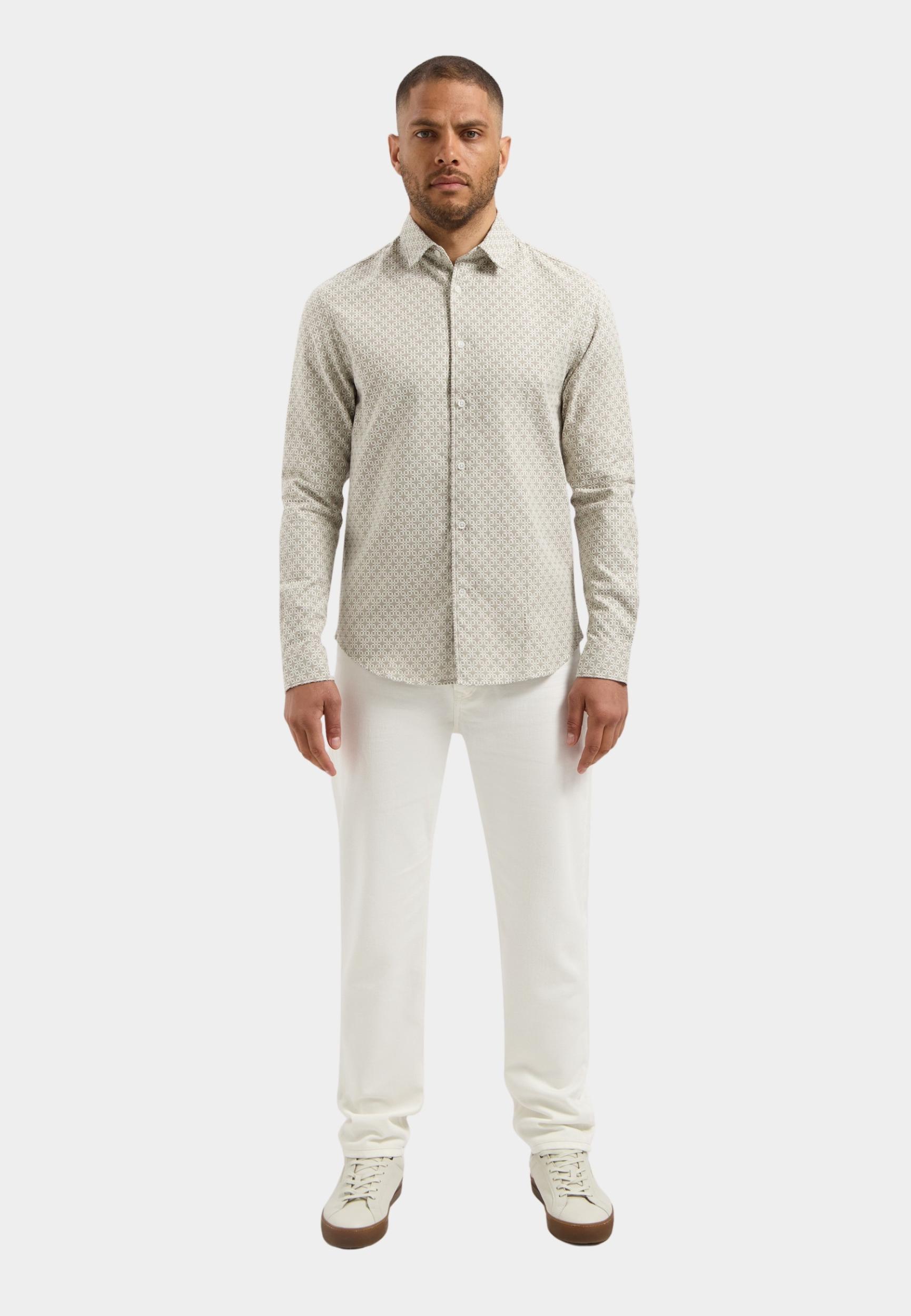 Dstrezzed Casual hemd lange mouw Groen DS_Eloy Shirt 303962/276