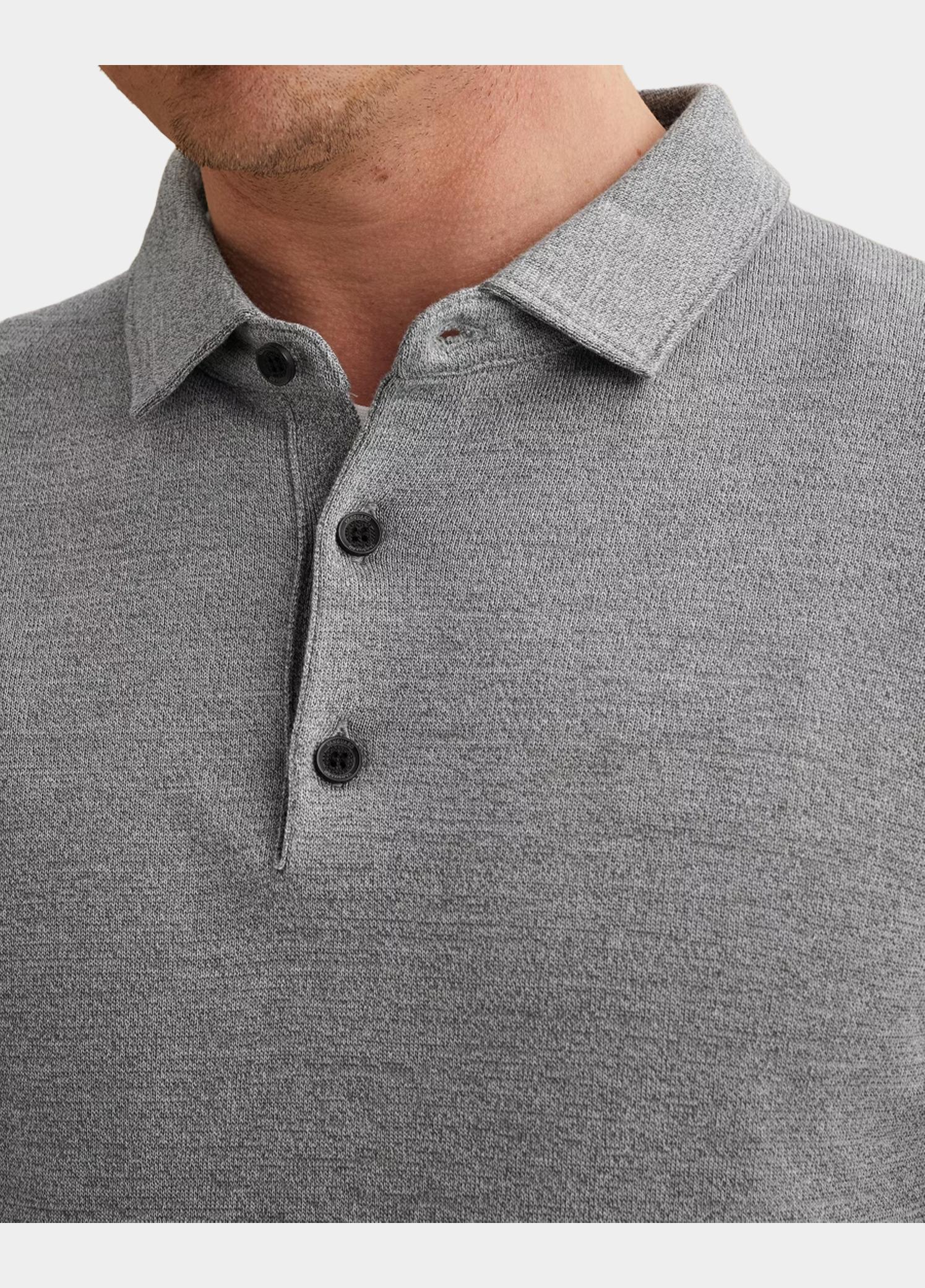 Vanguard Half Zip Blauw Half button collar cotton mod VKW2608301/5356