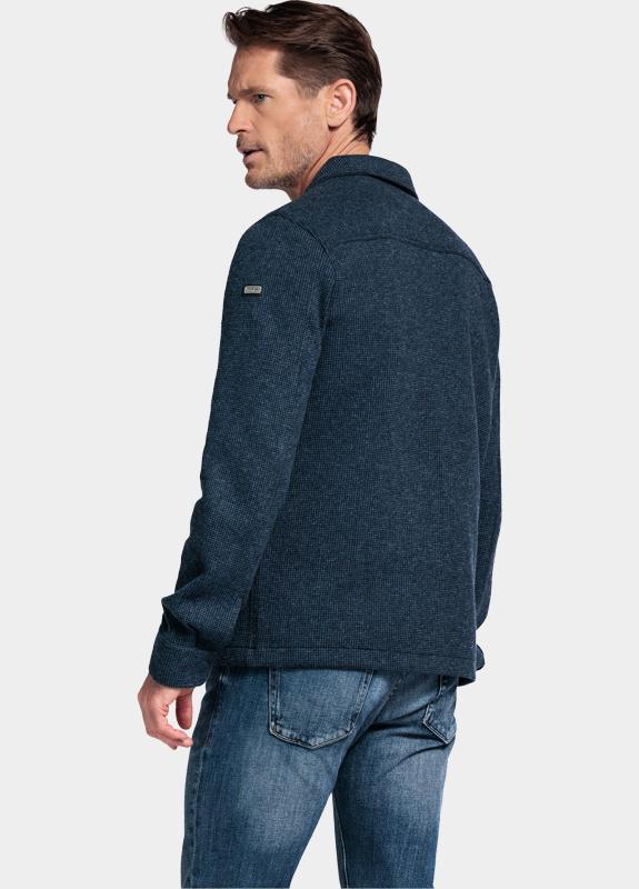 Baileys Vest Blauw Sweat Cardigan Zip - Polo Col 522249/60