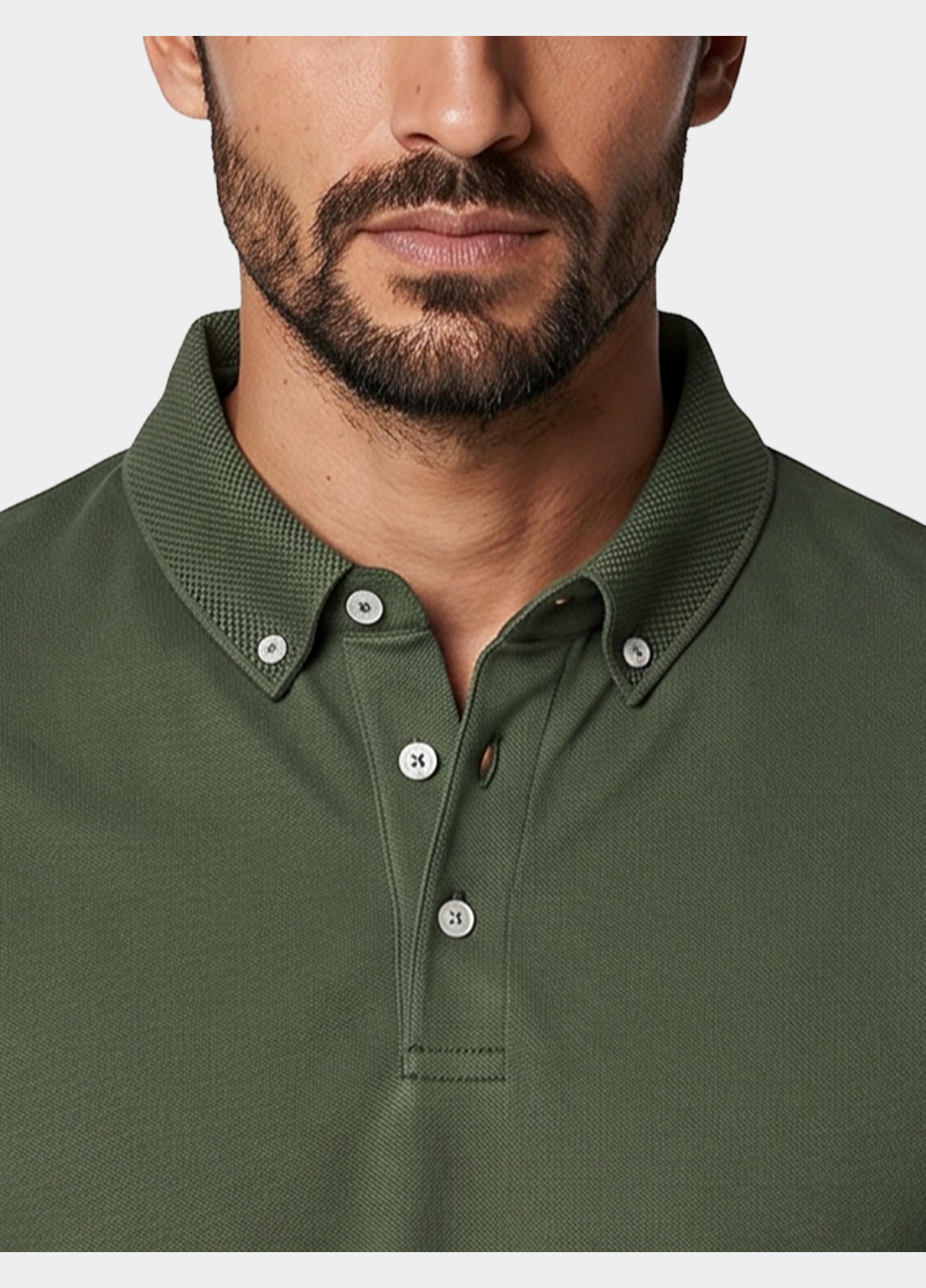 Scotland Blue Polo heren Groen Boris Polo SPE25108BO40SB/367 olive night