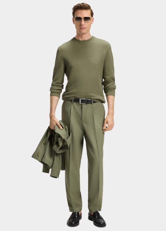 BOSS Black Pullover Groen H-Imberto 10273062 01 50545283/314 BOSS Black Pullover Groen H-Imberto 10273062 01 50545283/314