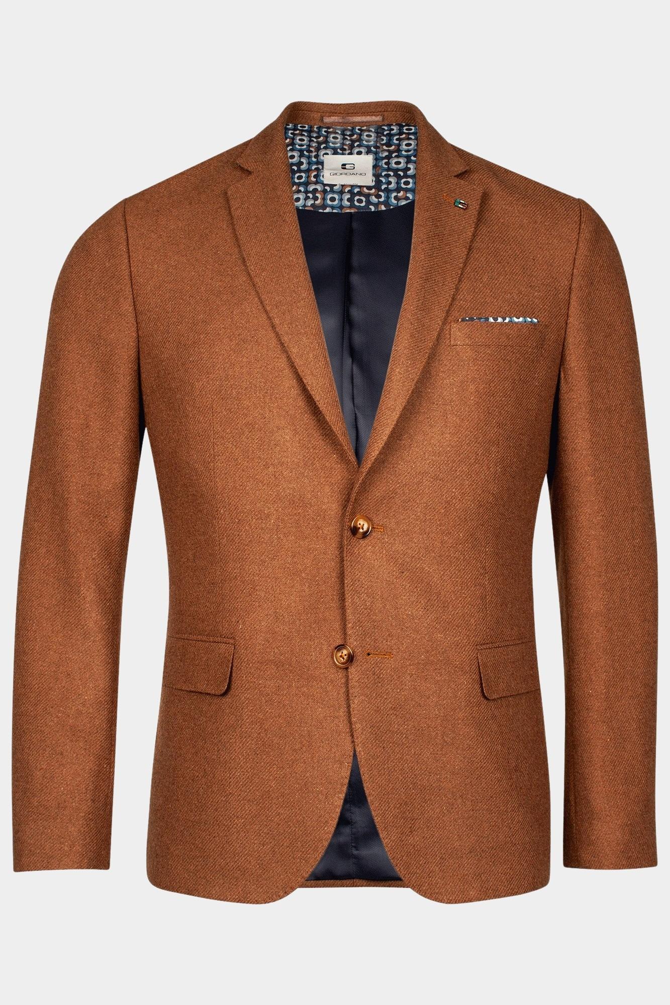 Giordano Blazer Bruin Blazer Robert Wool Mix 422610 88 Bos Men Shop