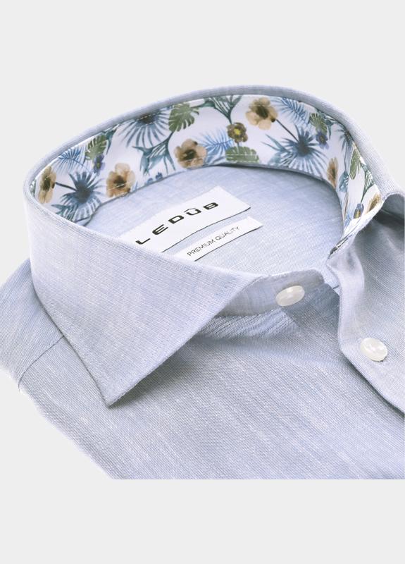 Ledub Business hemd lange mouw Blauw  0702060/130-150-000