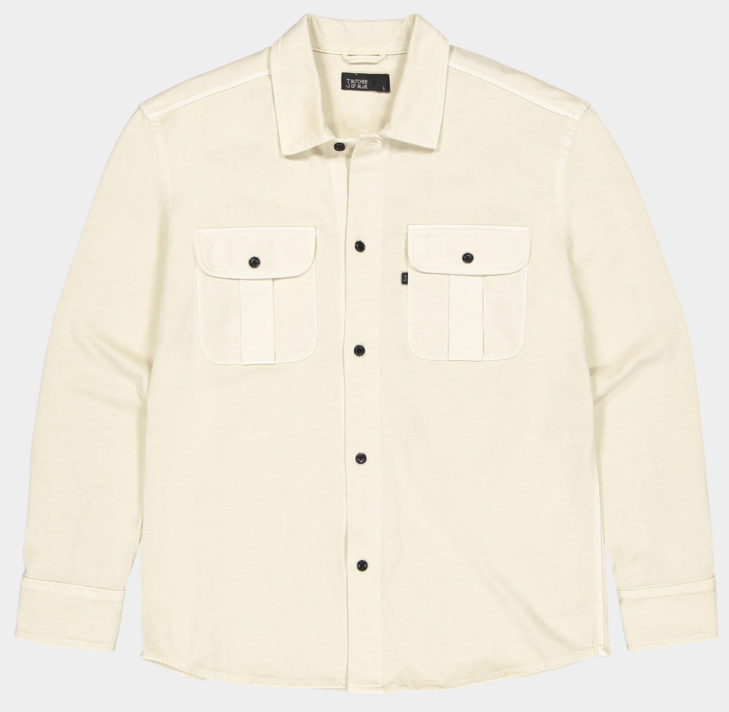 Butcher of Blue Overshirt Beige Phil Jersey Overshirt M2524016/618V