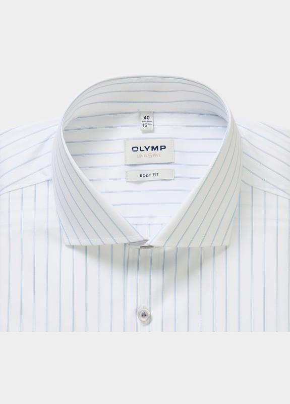 Olymp Overhemd extra lange mouw Wit Level Five 201019/00