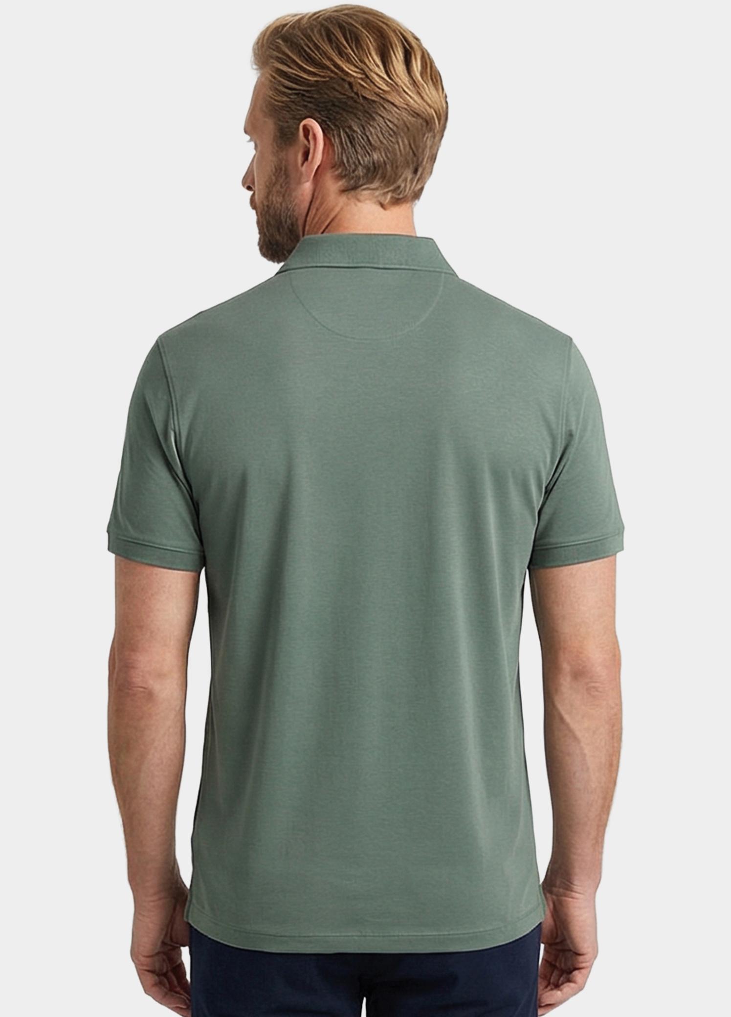 Giordano Polo heren Groen Lino Short Sleeve Polo Liquid 616578/70