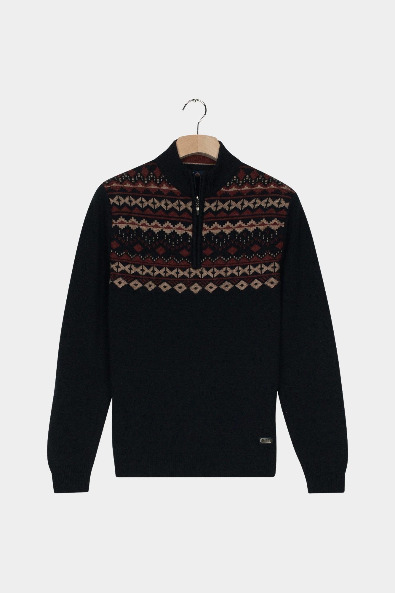 Baileys Half Zip Blauw Pullover 1/2 Zip 10gg, at fro 528432/60
