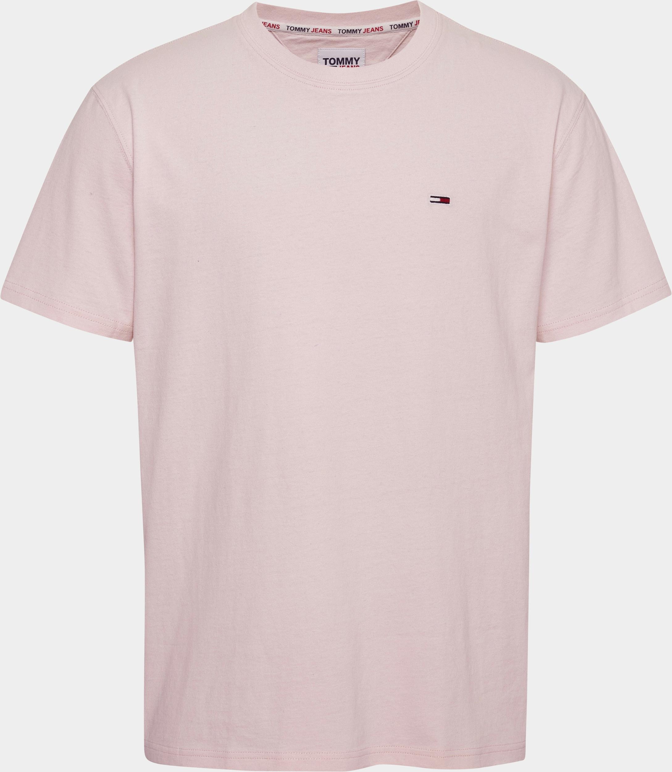Tommy Jeans T-shirt korte mouw Roze TJM CLSC Solid Tee DM0DM16422/TJ9
