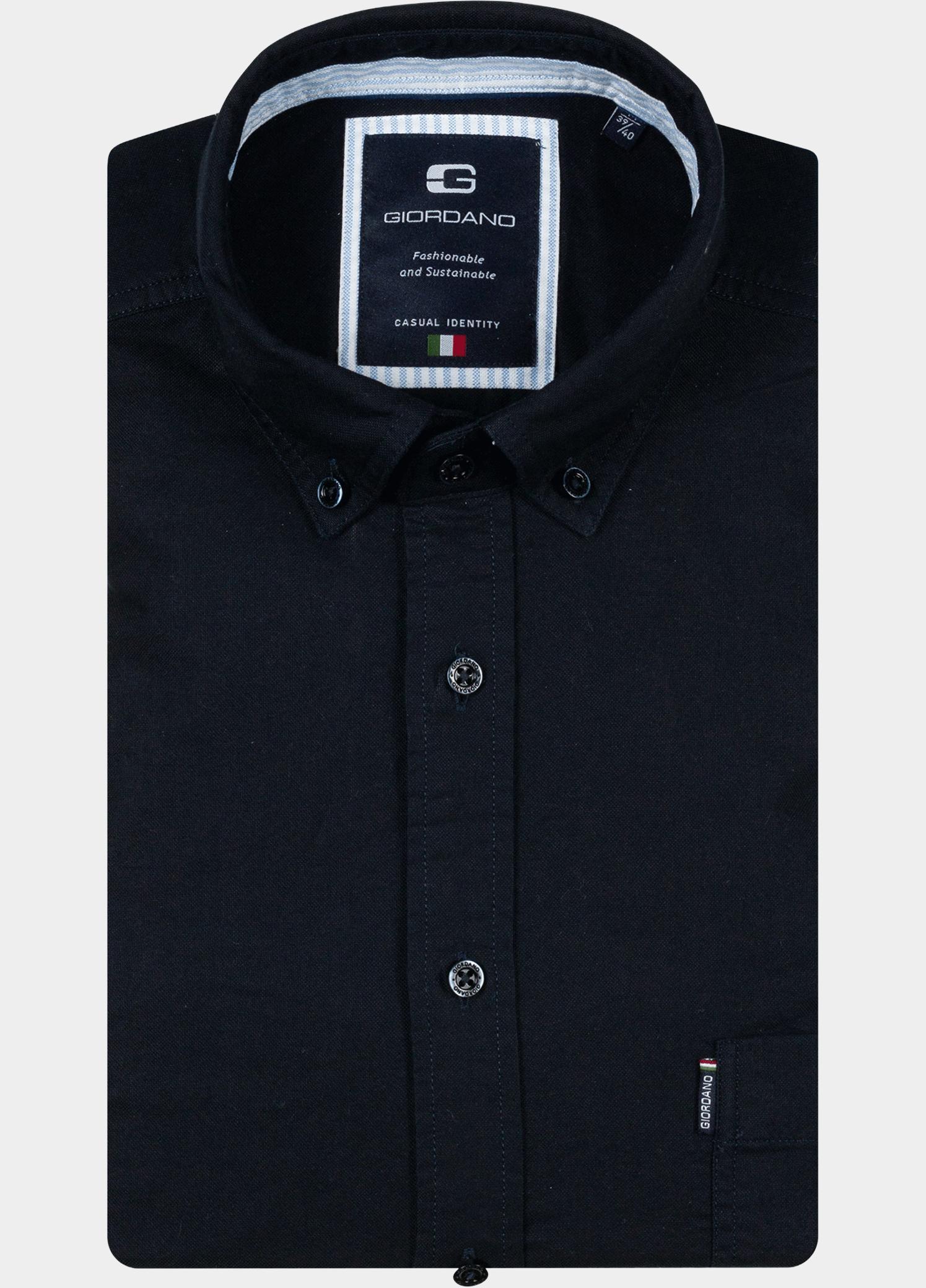 Giordano Overhemd heren Blauw Brando Long Sleeve Button Dow 617052/60