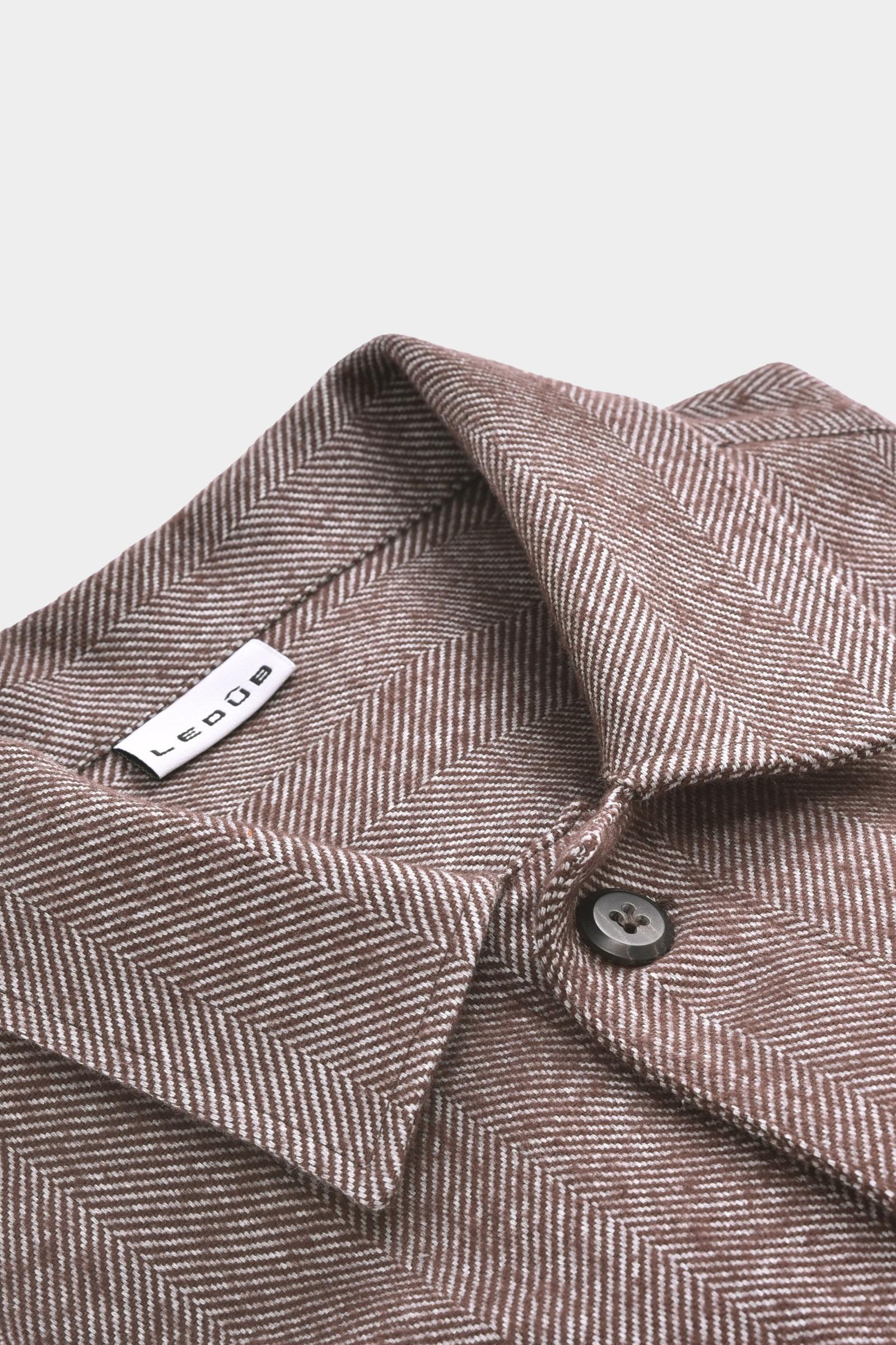 Ledub Overshirt Bruin O5 0143205/680-000-000