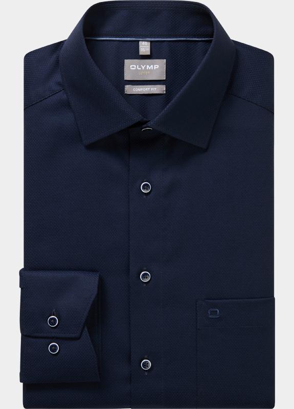 Olymp Zakelijk overhemd heren Blauw Luxor 100584/14