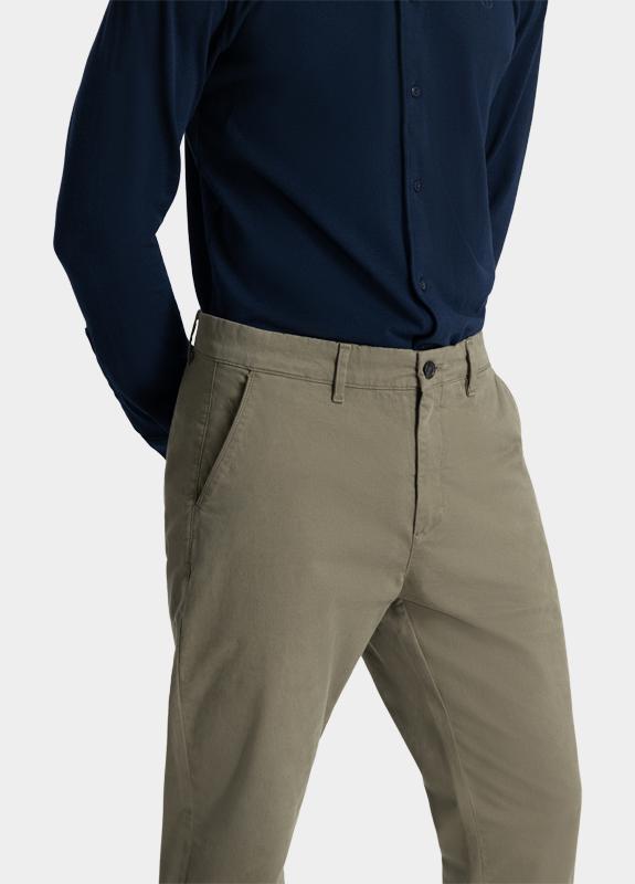 Dstrezzed Katoenen 5-Pocket Groen Charlie Slimfit Chino 501656-NNOS/511